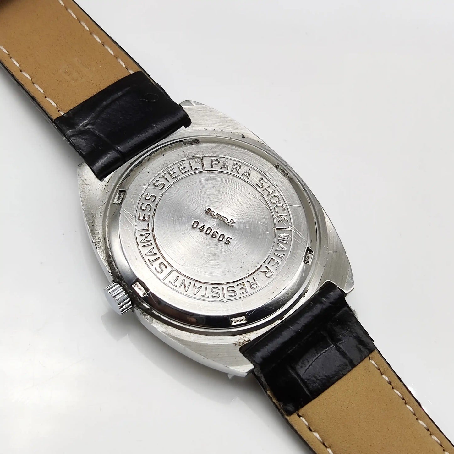 HMT Kohinoor Mechanical Watch 17 Jewels with Yellow Dial and Handwinding Movement