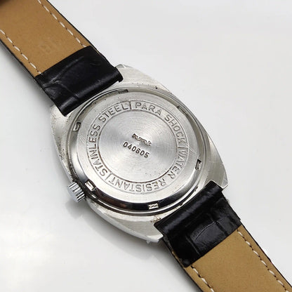 HMT Kohinoor Mechanical Watch 17 Jewels with Yellow Dial and Handwinding Movement