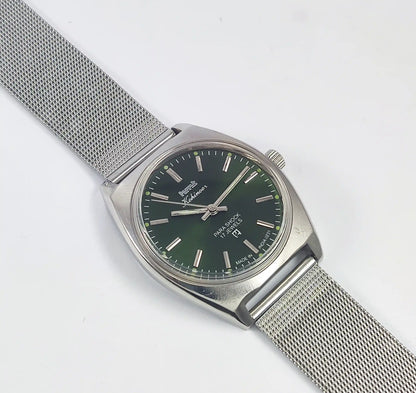 HMT Kohinoor Para Shock 17 Jewels Green Dial Handwinding Discover-Diamonds