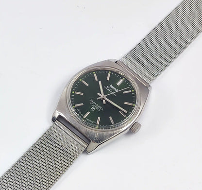 HMT Kohinoor Para Shock 17 Jewels Green Dial Handwinding Discover-Diamonds