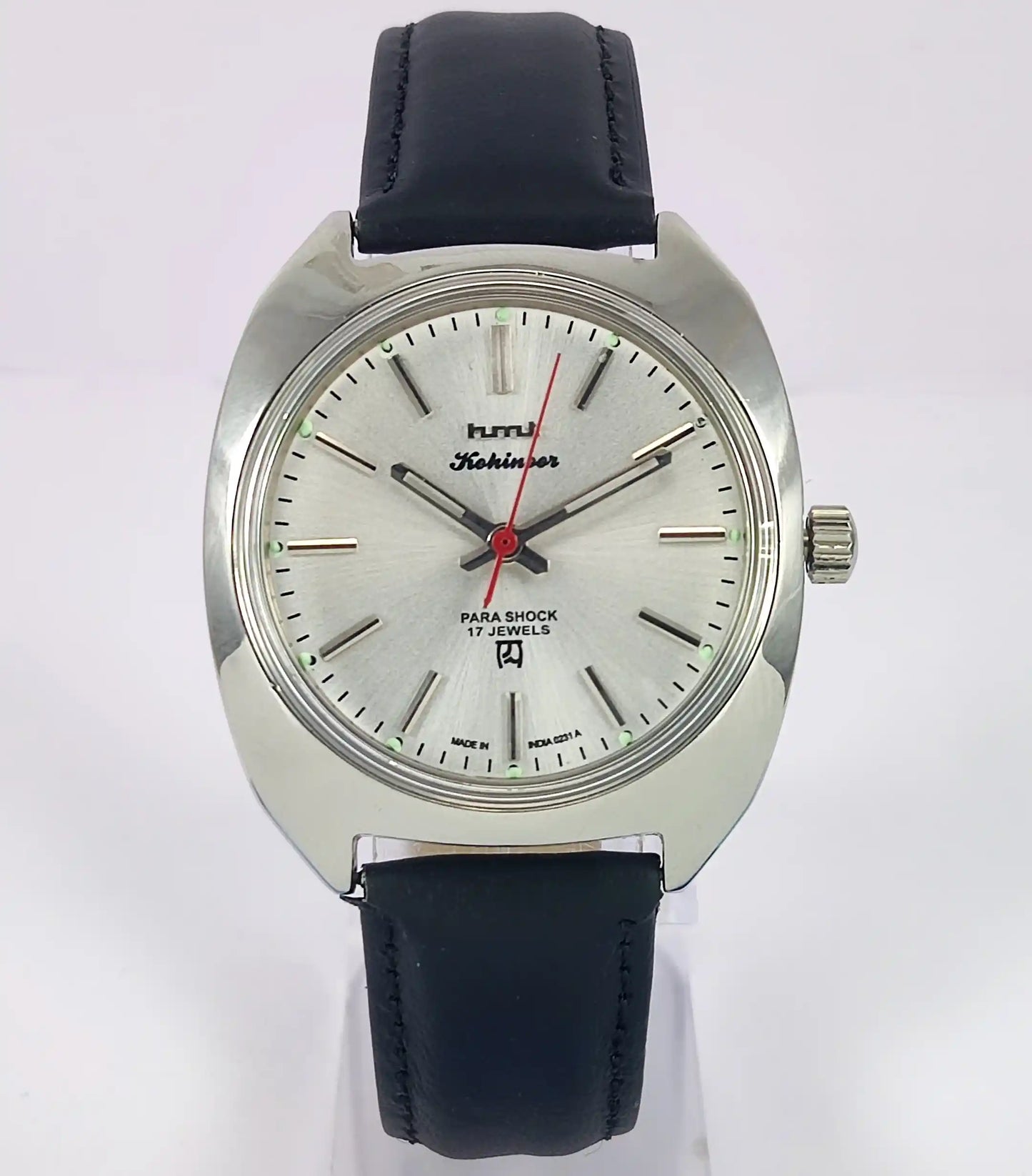 HMT Kohinoor Para Shock Silver Dial 17 Jewels Watch