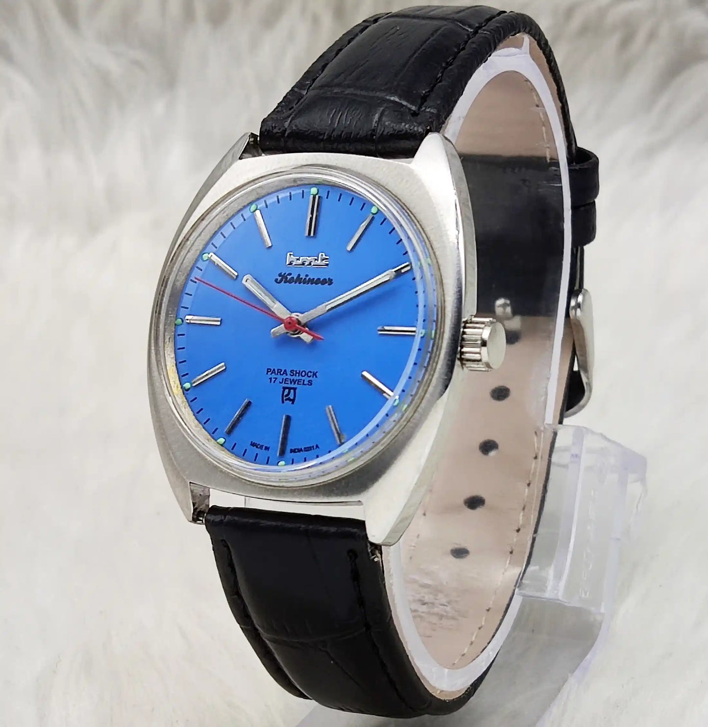 HMT Kohinoor Peacock Blue Dial 17 Jewels Handwinding Watch