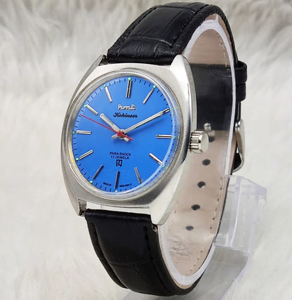HMT Kohinoor Peacock Blue Dial 17 Jewels Handwinding Watch