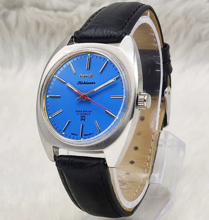 HMT Kohinoor Peacock Blue Dial - 17 Jewels Handwinding Watch