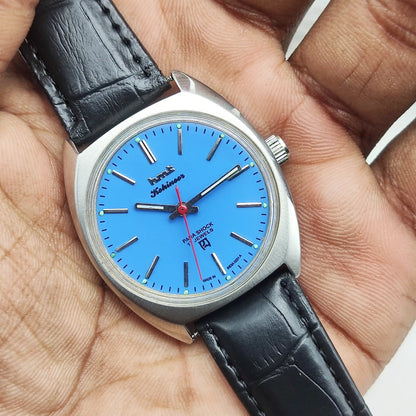 HMT Kohinoor Peacock Blue Dial 17 Jewels Handwinding Watch