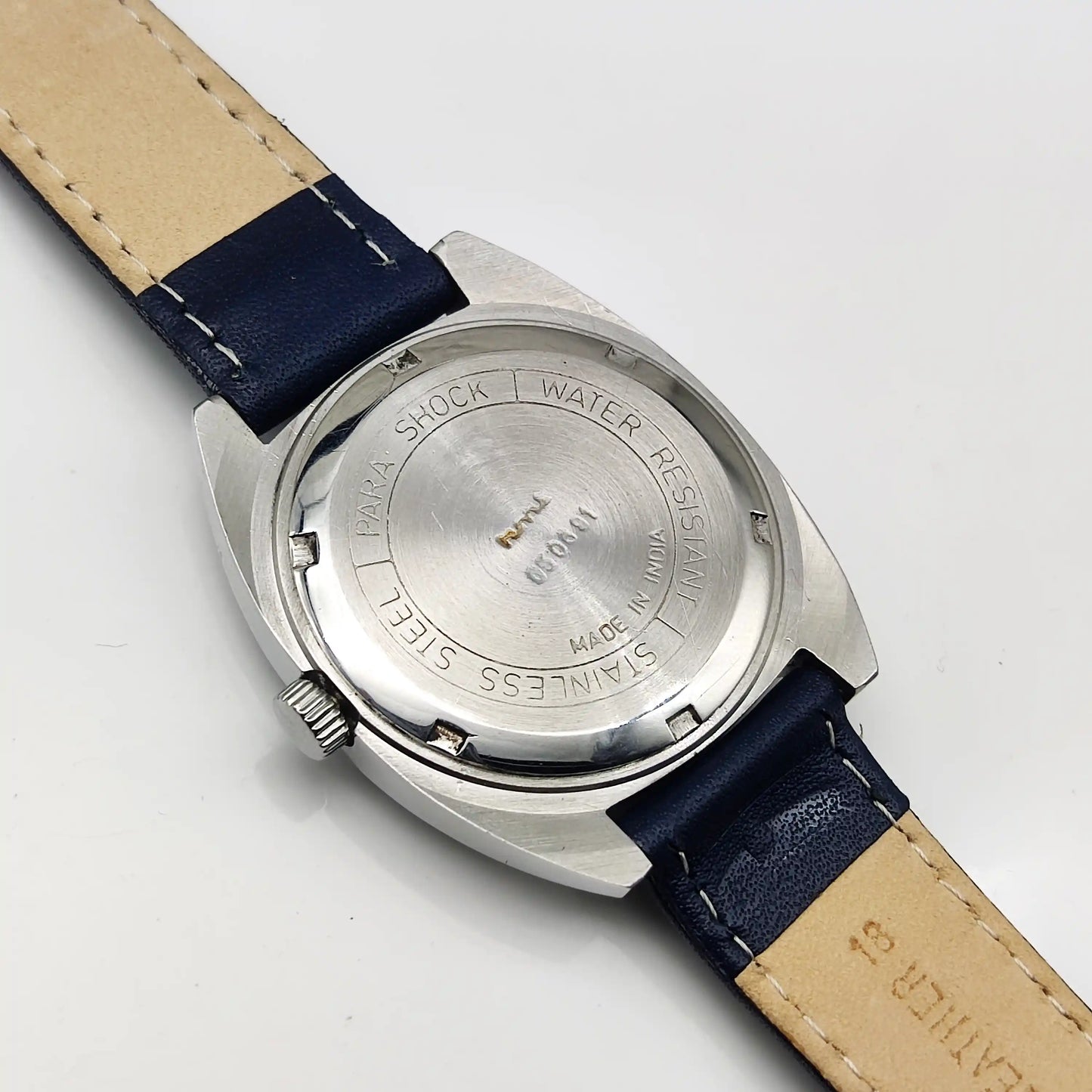 HMT Kohinoor Peacock Blue Dial Watch - 17 Jewels Men's Handwinding Timepiece
