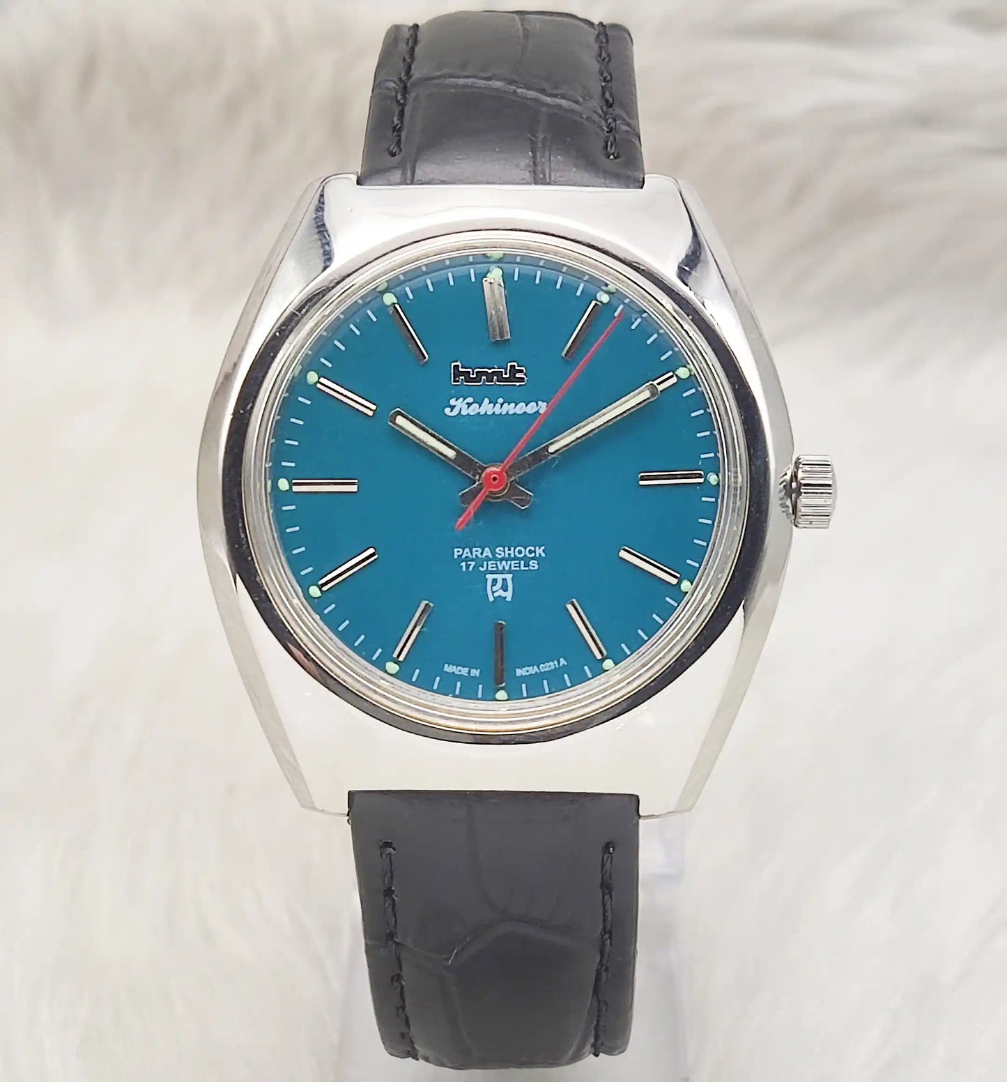 HMT Kohinoor Peacock Green Dial 17 Jewels Men's Watch Handwinding