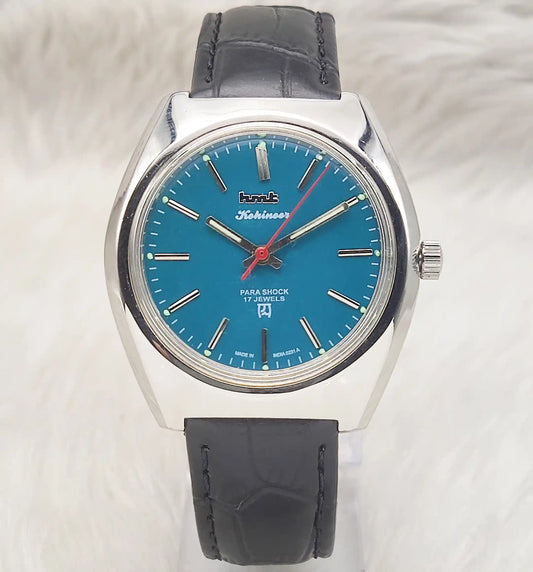 HMT Kohinoor Peacock Green Dial 17 Jewels Men's Watch Handwinding