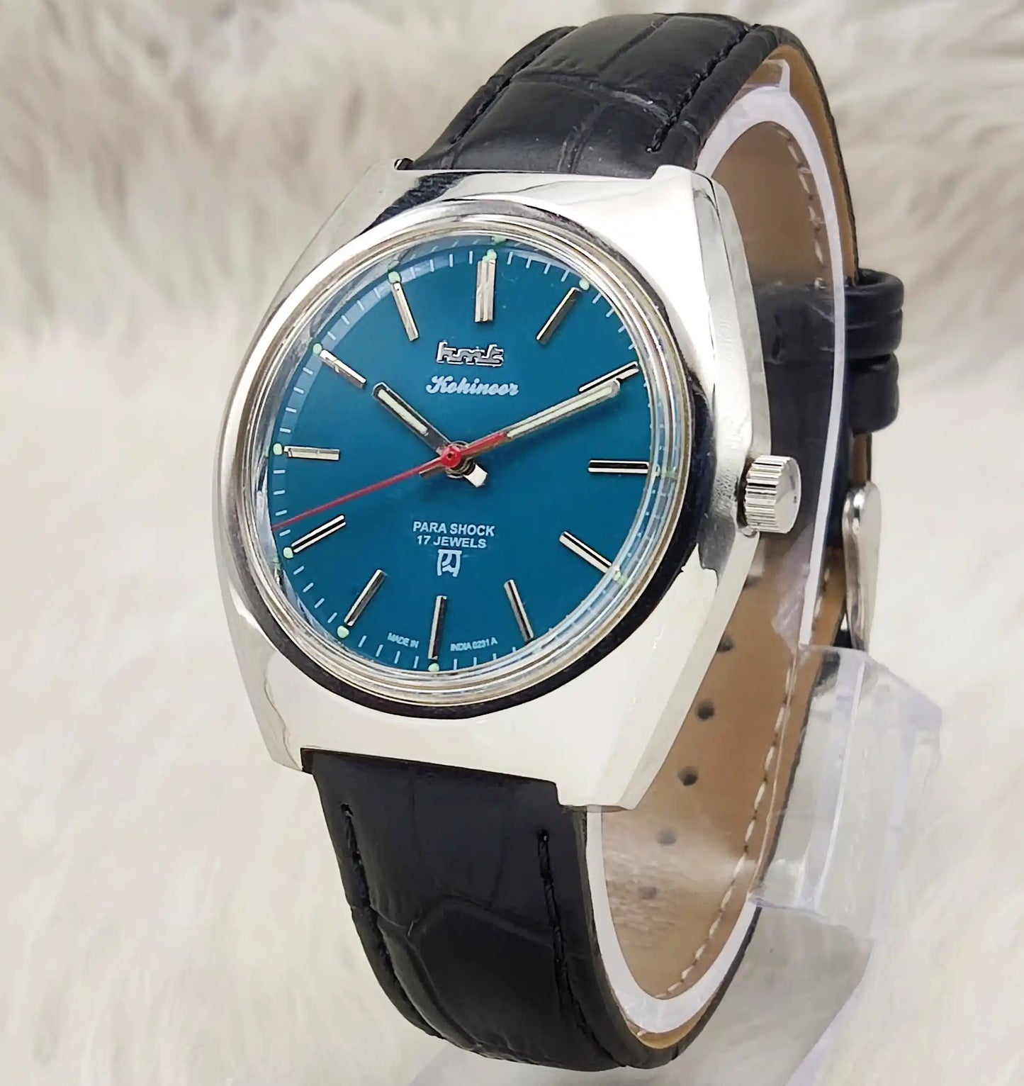 HMT Kohinoor Peacock Green Dial 17 Jewels Men's Watch Handwinding