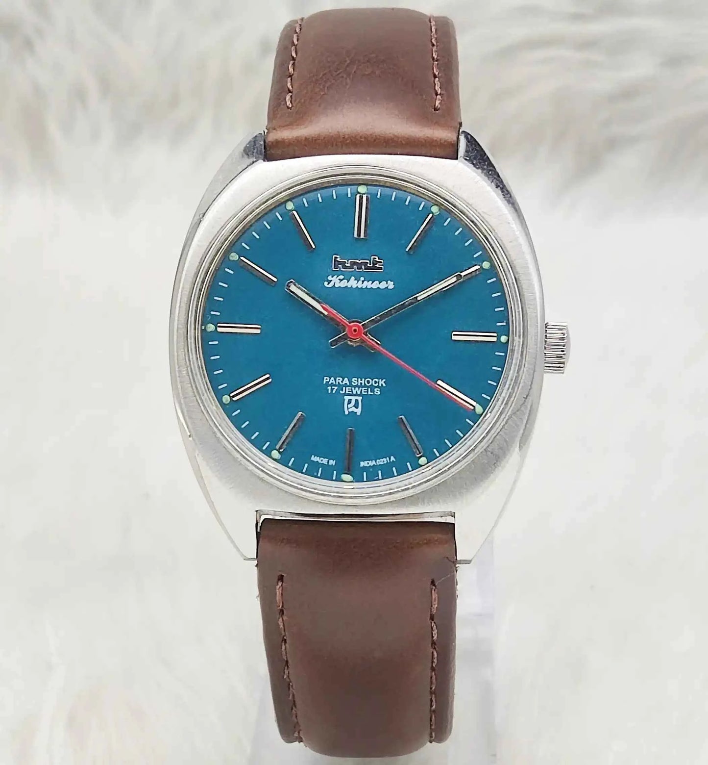 HMT Kohinoor Peacock Green Dial 17 Jewels Handwinding Watch