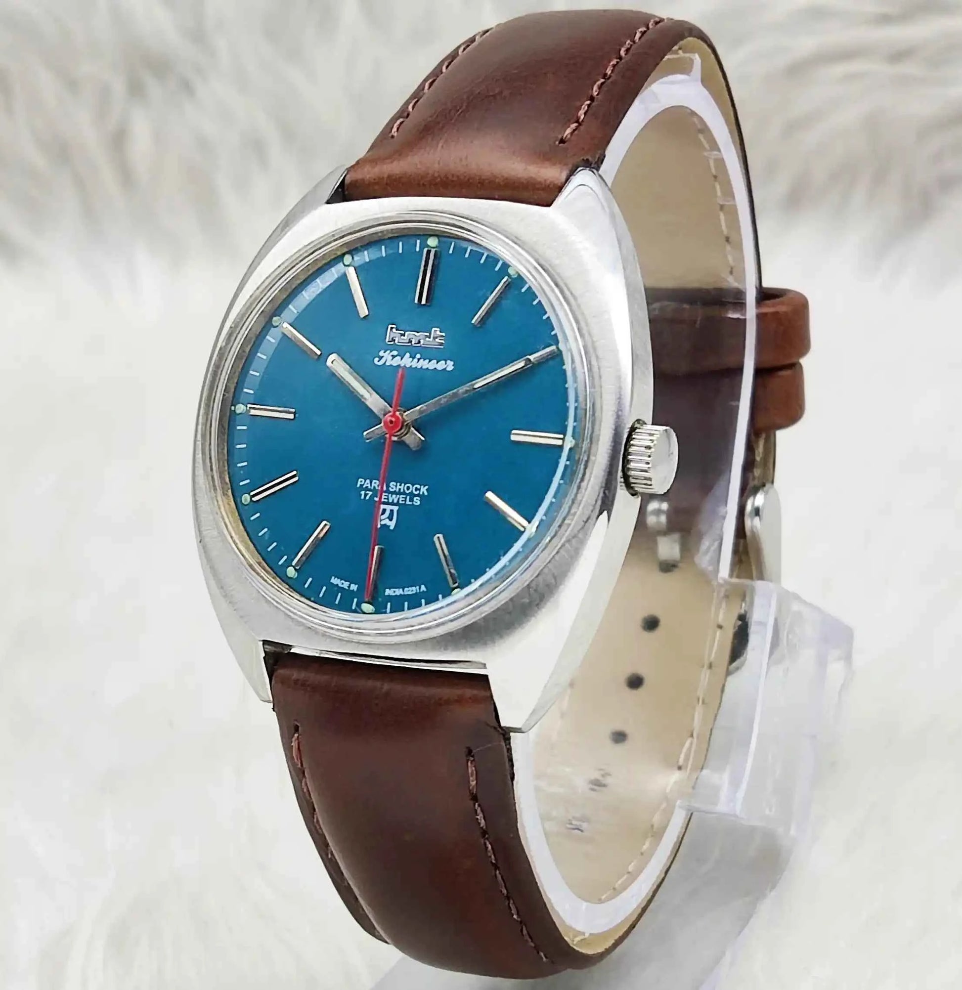 HMT Kohinoor Peacock Green Dial 17 Jewels Handwinding Watch