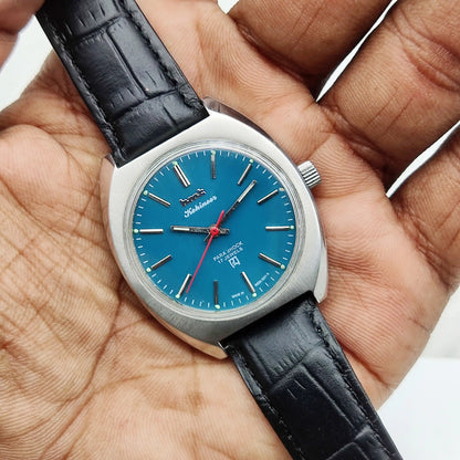 HMT Kohinoor Peacock Green Mechanical Handwinding Men's Watch 0231 - Timeless Craftsmanship