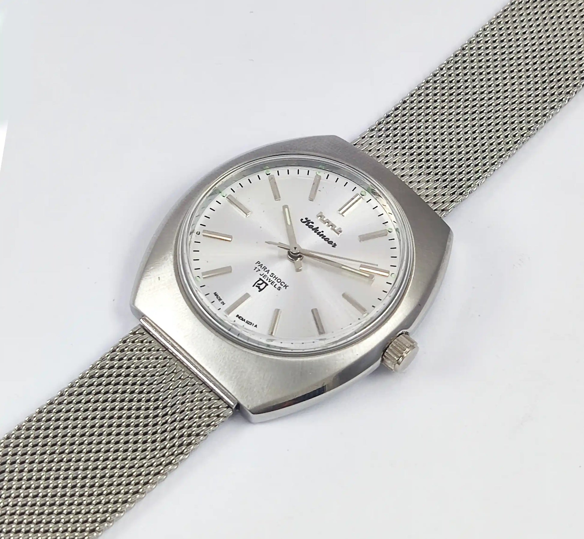 HMT Kohinoor Silver Dial 17 Jewels Para Shock 17 Jewels Discover-Diamonds