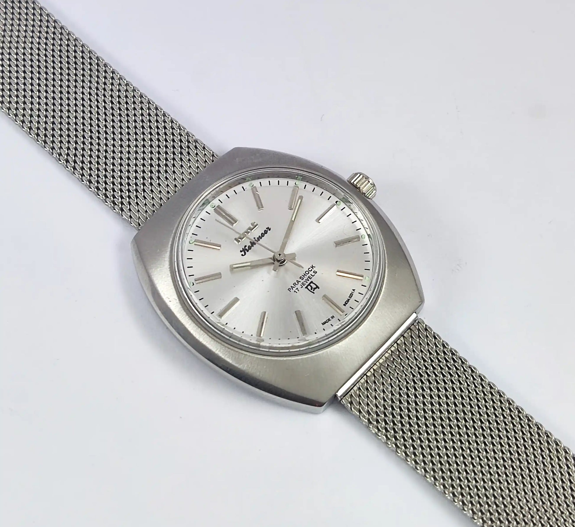 HMT Kohinoor Silver Dial 17 Jewels Para Shock 17 Jewels Discover-Diamonds