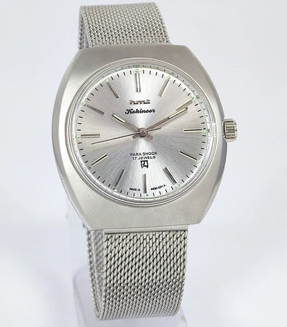 HMT Kohinoor Silver Dial 17 Jewels Para Shock 17 Jewels Discover-Diamonds