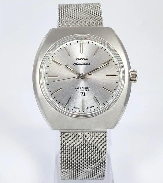 HMT Kohinoor Silver Dial 17 Jewels Para Shock 17 Jewels Discover-Diamonds