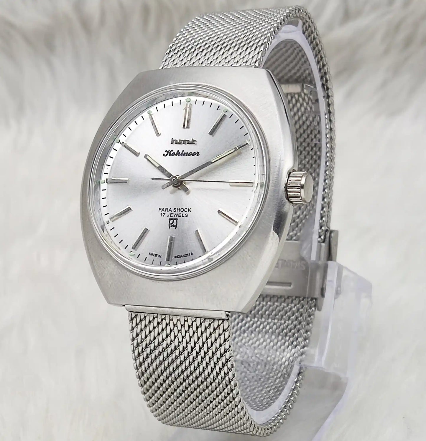 HMT Kohinoor Silver Dial 17 Jewels Handwinding Watch