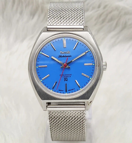 HMT Kohinoor Sky Blue Dial Watch: Experience Timeless Elegance
