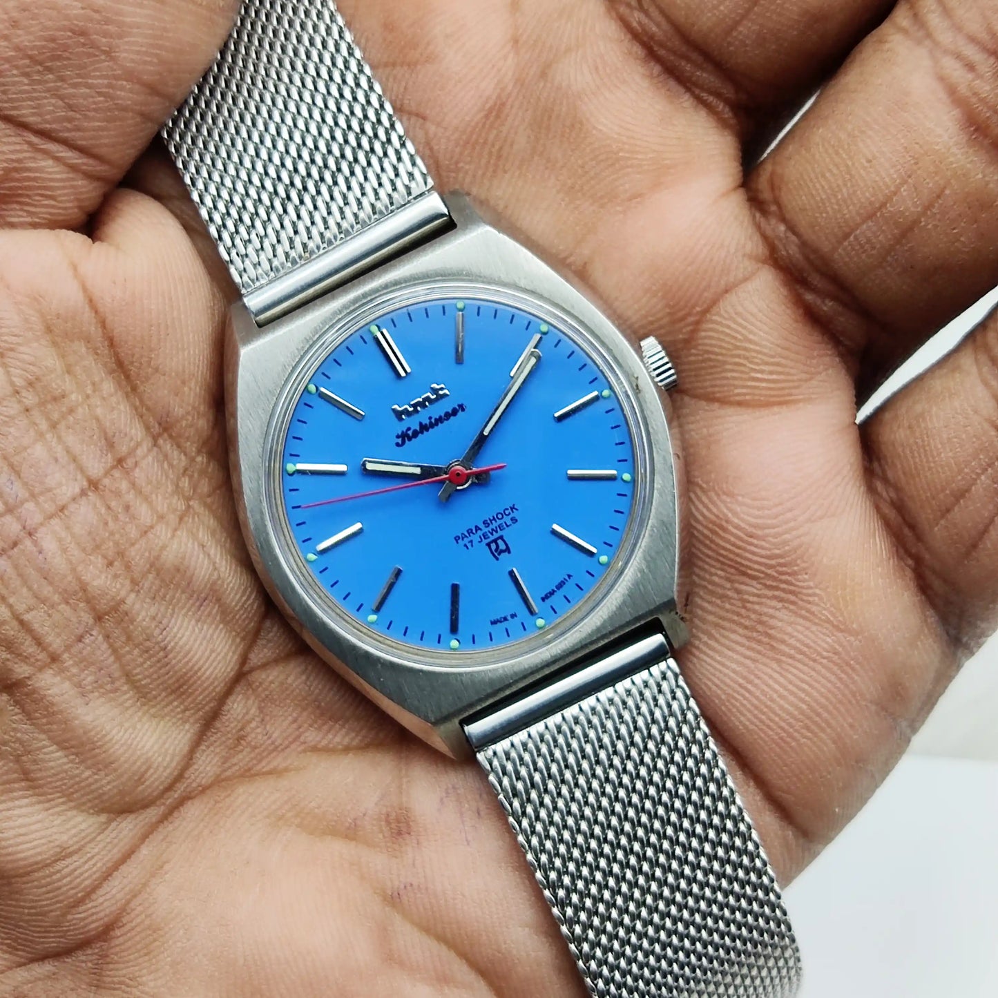 HMT Kohinoor Sky Blue Dial Watch: Experience Timeless Elegance