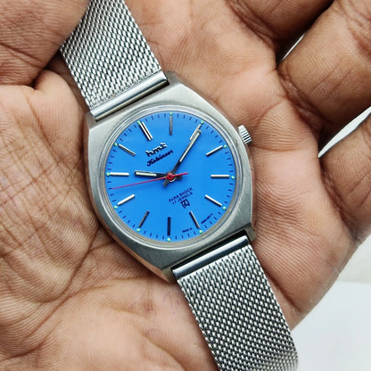 HMT Kohinoor Sky Blue Dial Watch: Experience Timeless Elegance