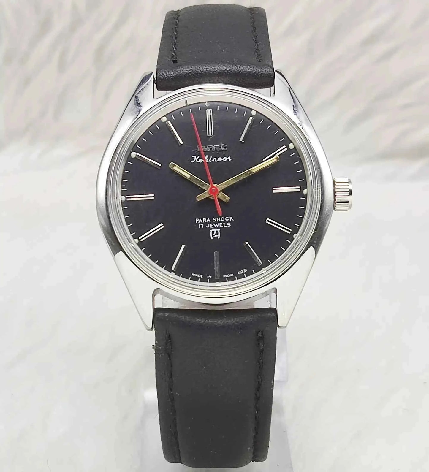 HMT Kohinoor Stick Indices Handwinding Blue Dial Men's Watch