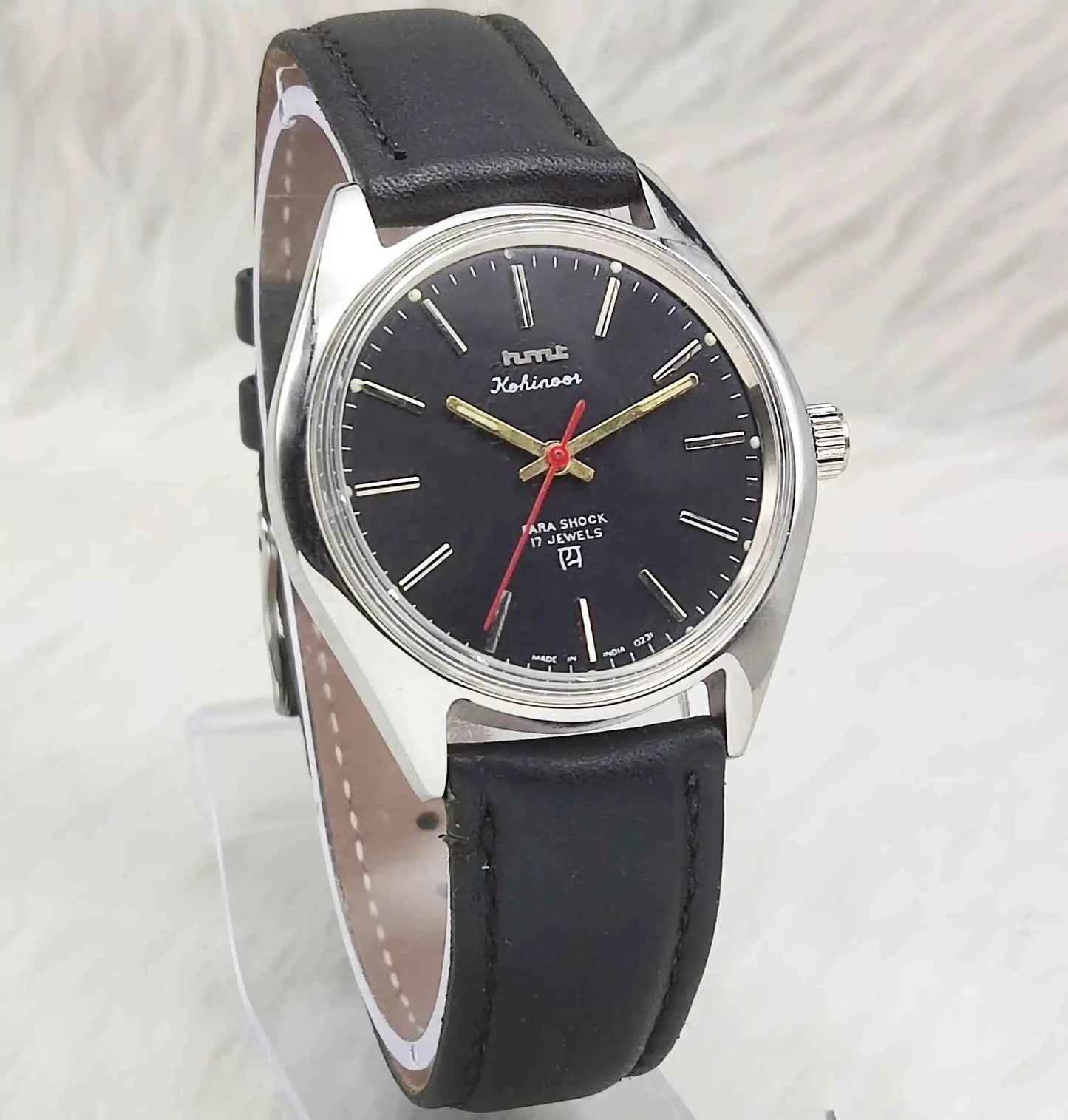 HMT Kohinoor Stick Indices Handwinding Blue Dial Men's Watch