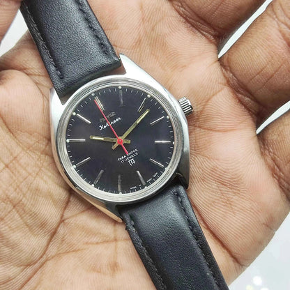 HMT Kohinoor Stick Indices Handwinding Blue Dial Men's Watch