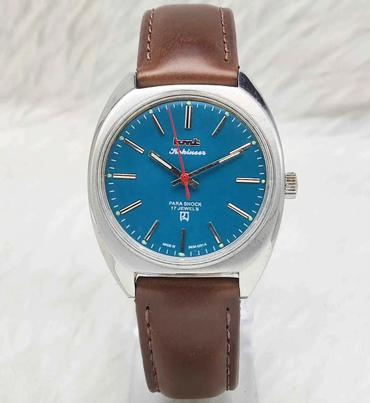 HMT Kohinoor Stick Indices Peacock Green Dial Handwinding 17 Jewels Watch