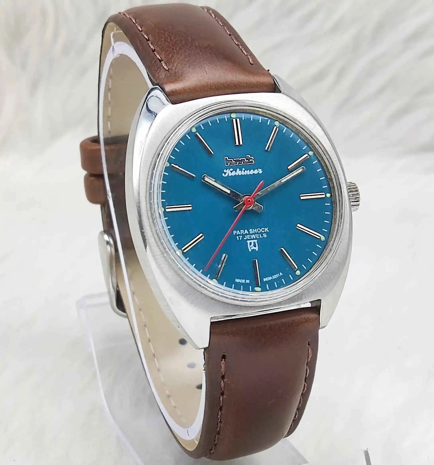 HMT Kohinoor Stick Indices Peacock Green Dial Handwinding 17 Jewels Watch