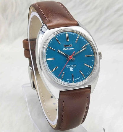 HMT Kohinoor Stick Indices Peacock Green Dial Handwinding 17 Jewels Watch