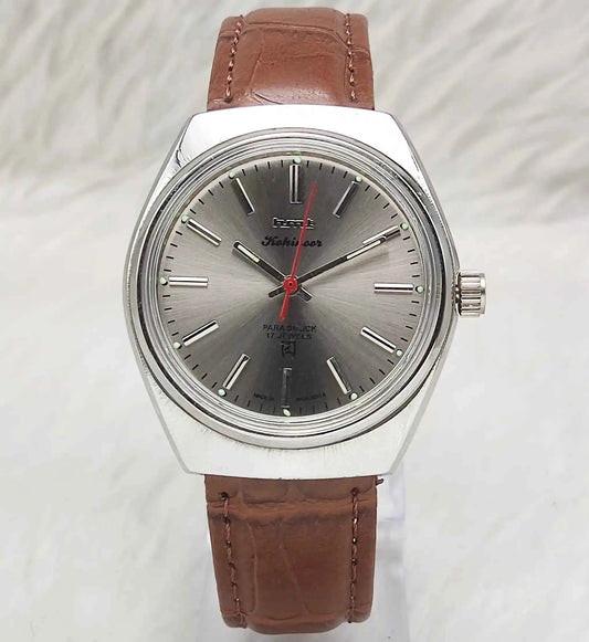 HMT Kohinoor Stick Indices Silver Dial Handwinding 17 Jewels Watch