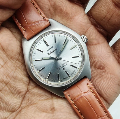 HMT Kohinoor Watch - 17 Jewels Silver Dial Handwinding Watch