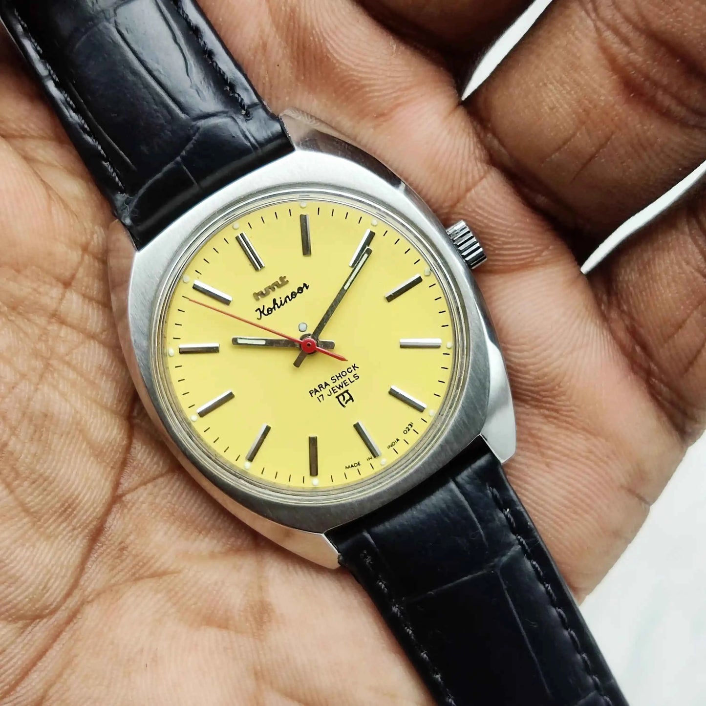 HMT Kohinoor Peacock Blue Dial 17 Jewels Handwinding Watch