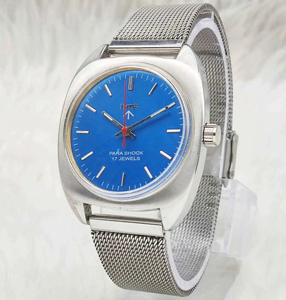 HMT Light Blue Dial Handwinding Watch - Timeless Craftsmanship for Modern Elegance