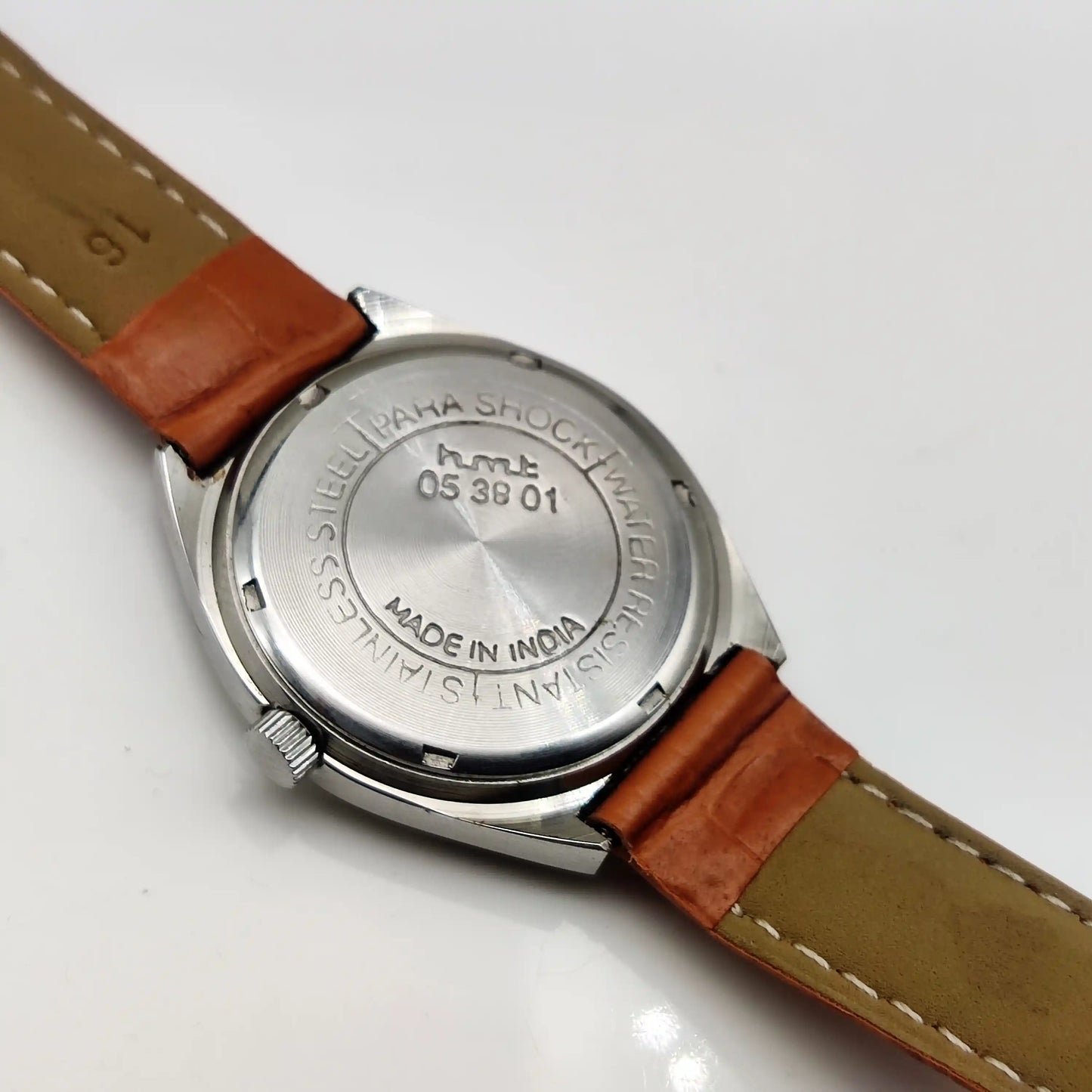 HMT Maurya Black Dial Watch with 17 Jewels and Stick Indices