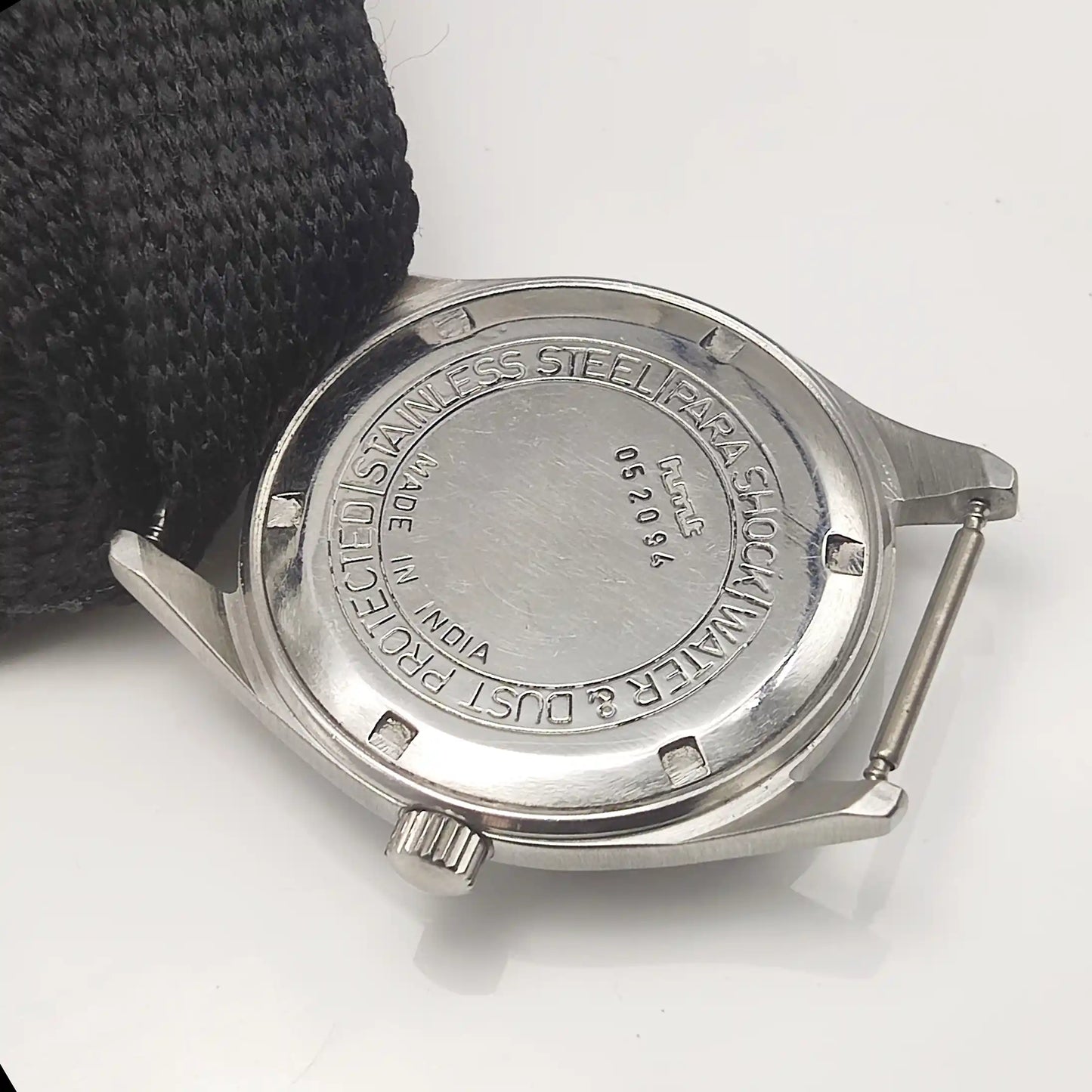 HMT Pilot 17 Jewels Black Dial - Handwinding Men's Watch English Numerals