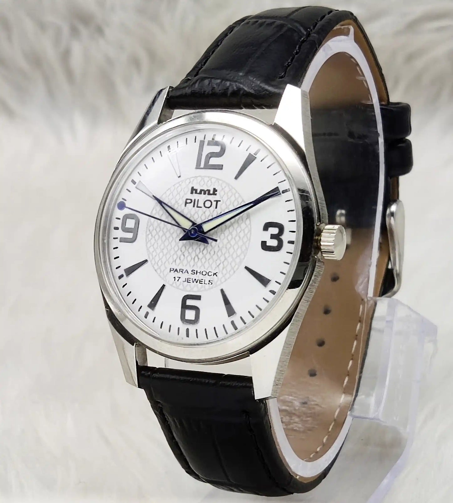 HMT Pilot 17 Jewels Handwinding White Dial Watch