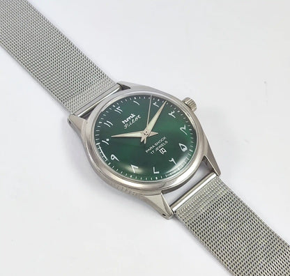HMT Pilot Arabic Font Green Dial 17 Jewels Dial Handwinding Discover-Diamonds