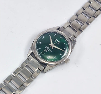 HMT Pilot Arabic Font Green Dial Para Shock 17 Jewels Dial Handwinding Discover-Diamonds