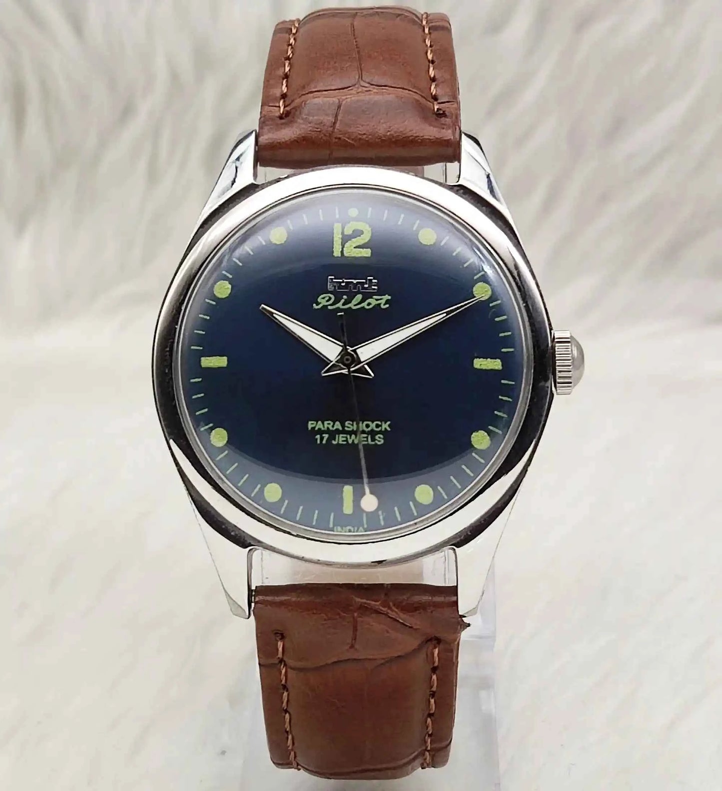 HMT Pilot 17 Jewels Handwinding Black Dial Watch