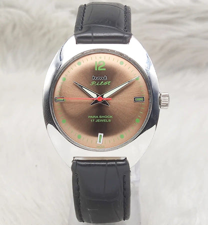 HMT Pilot Brown Dial 17 Jewels Handwinding Watch