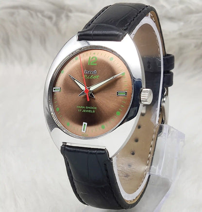 HMT Pilot Brown Dial 17 Jewels Handwinding Watch
