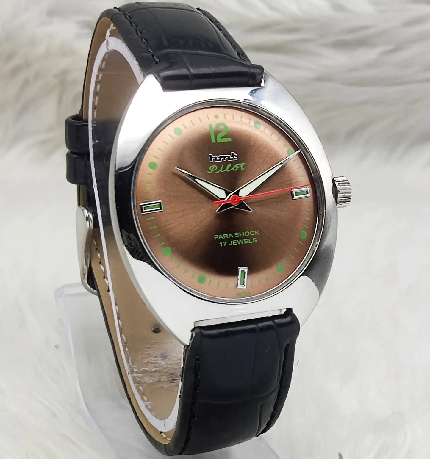 HMT Pilot Brown Dial 17 Jewels Handwinding Watch