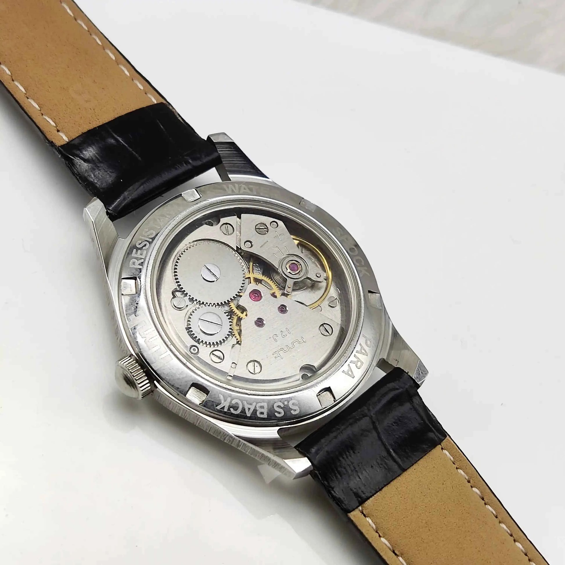 HMT Pilot Green Dial English Numerals 17 Jewels Handwinding Watch 0231
