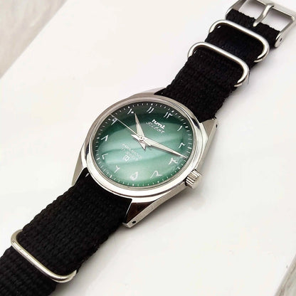 HMT Pilot Para Shock 17 Jewels Handwinding Green Dial Watch