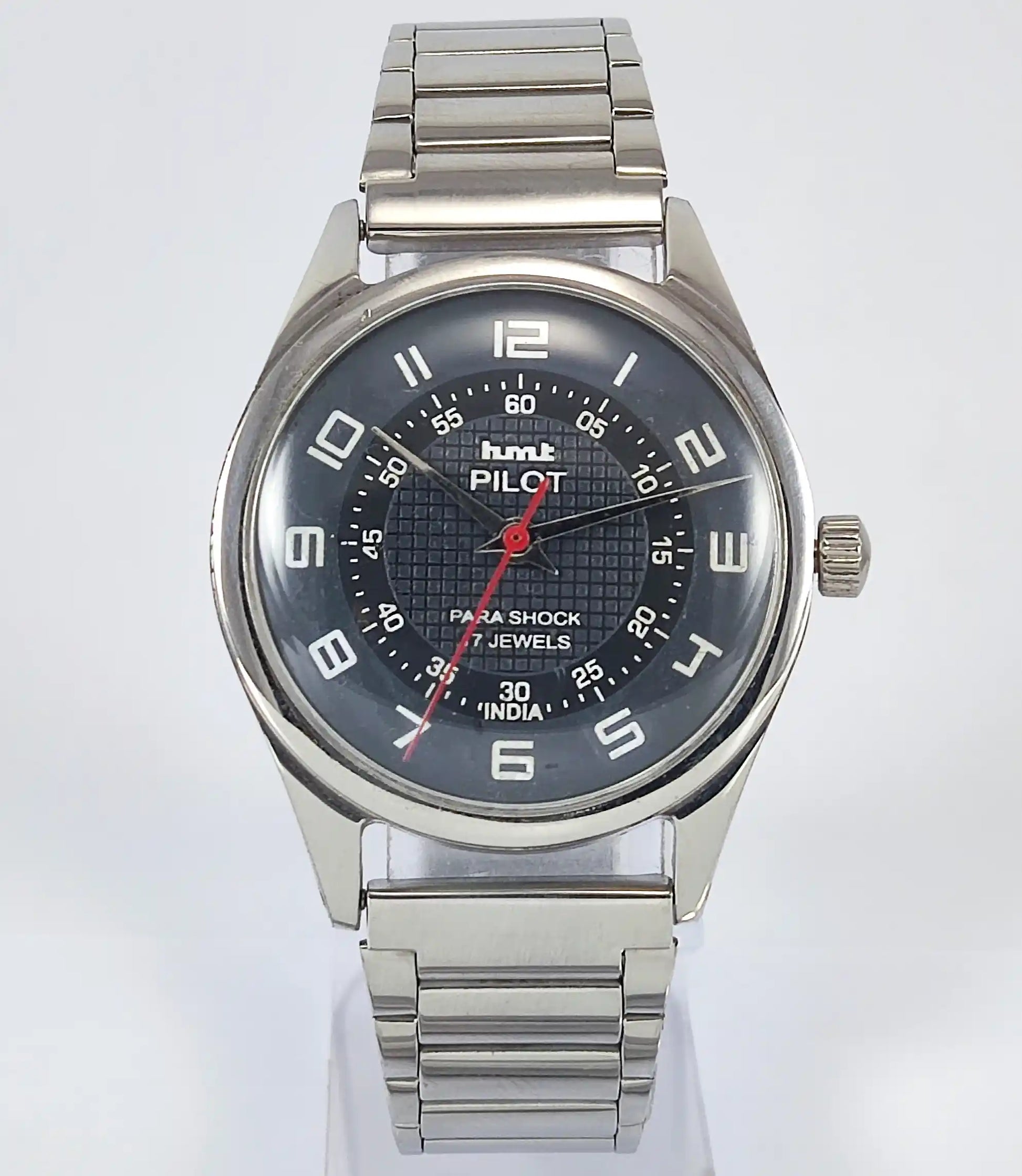 HMT Pilot Para Shock 17 Jewels Black Dial Handwinding 0231 Discover-Diamonds