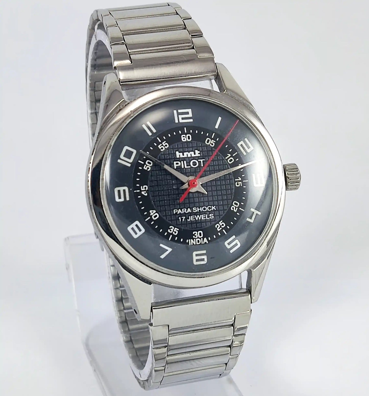 HMT Pilot Para Shock 17 Jewels Black Dial Handwinding 0231 Discover-Diamonds