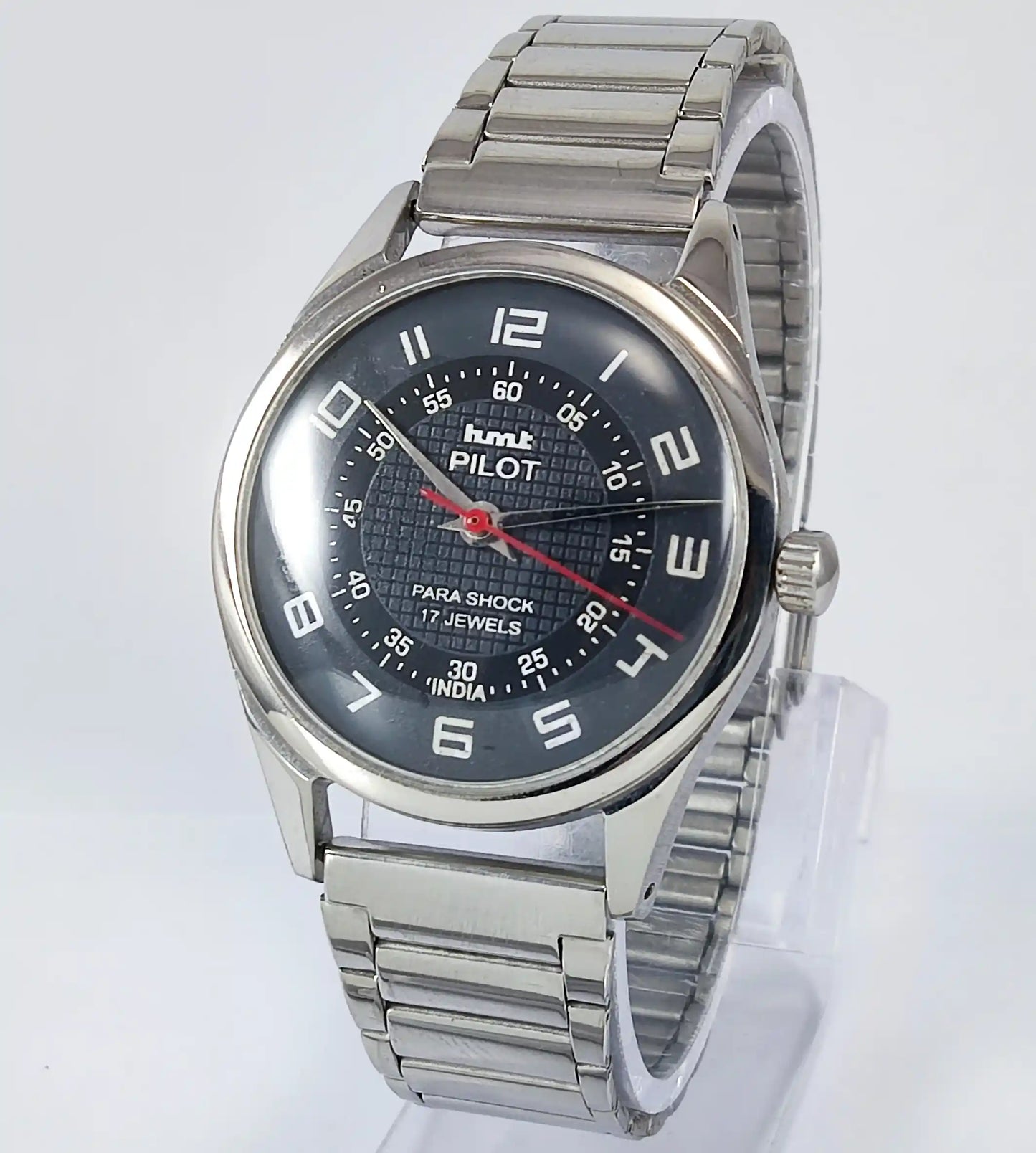 HMT Pilot Para Shock 17 Jewels Black Dial Handwinding 0231 Discover-Diamonds