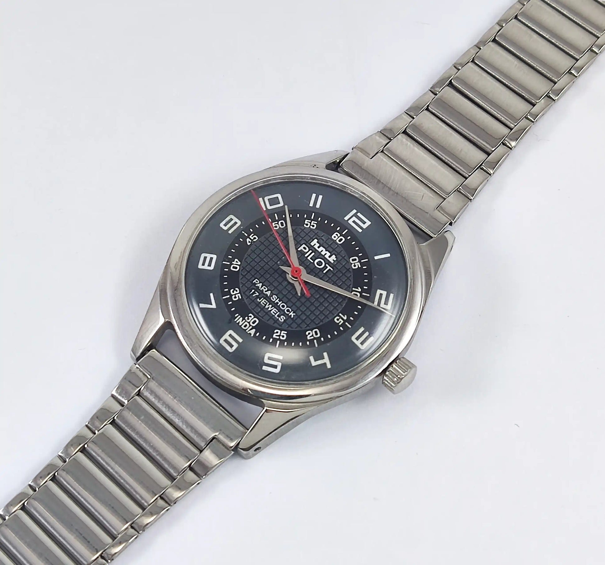 HMT Pilot Para Shock 17 Jewels Black Dial Handwinding 0231 Discover-Diamonds