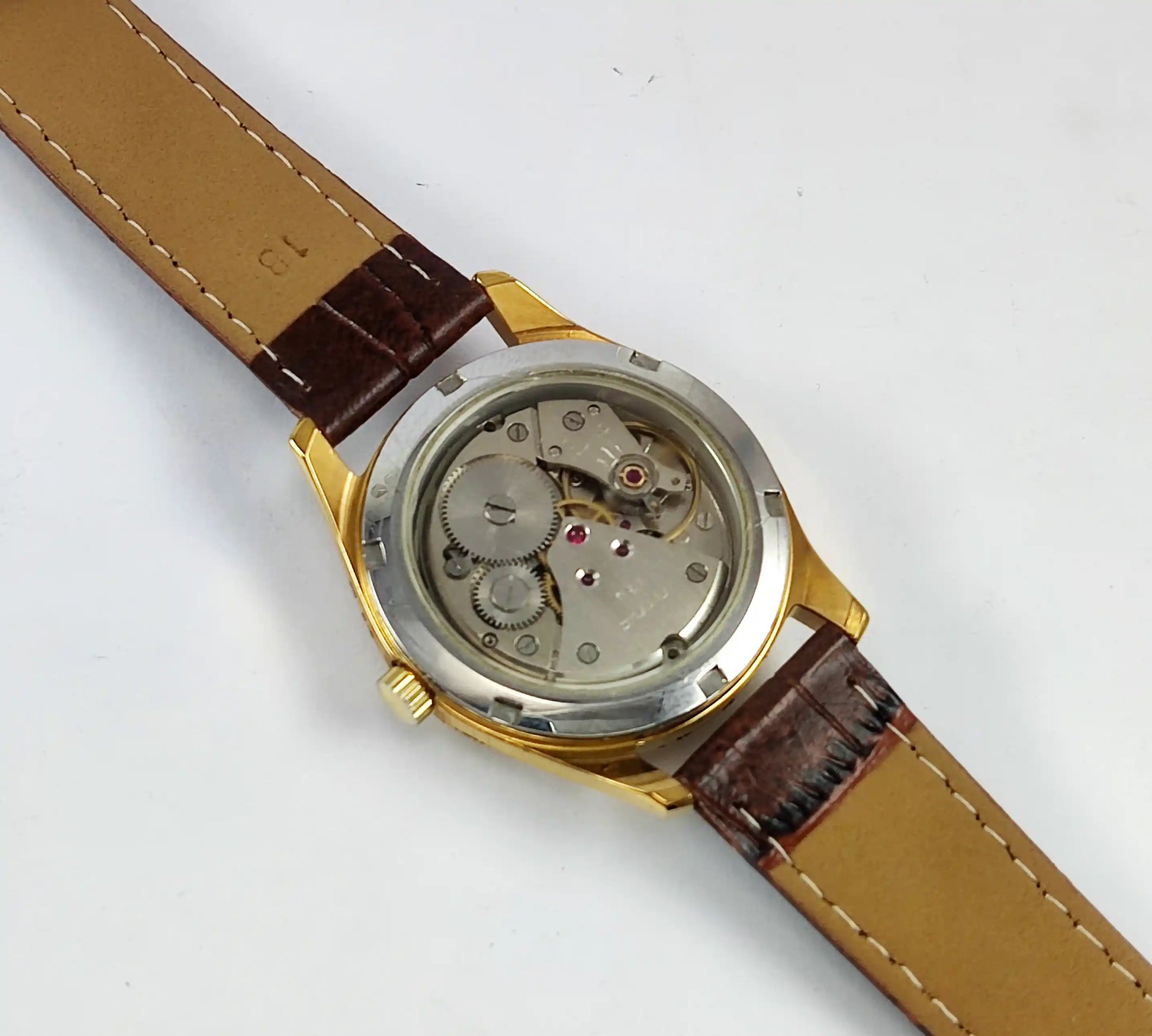 HMT Pilot Para Shock 17 Jewels Silver Dial Transparent Back Handwinding Discover-Diamonds